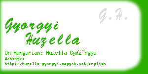 gyorgyi huzella business card